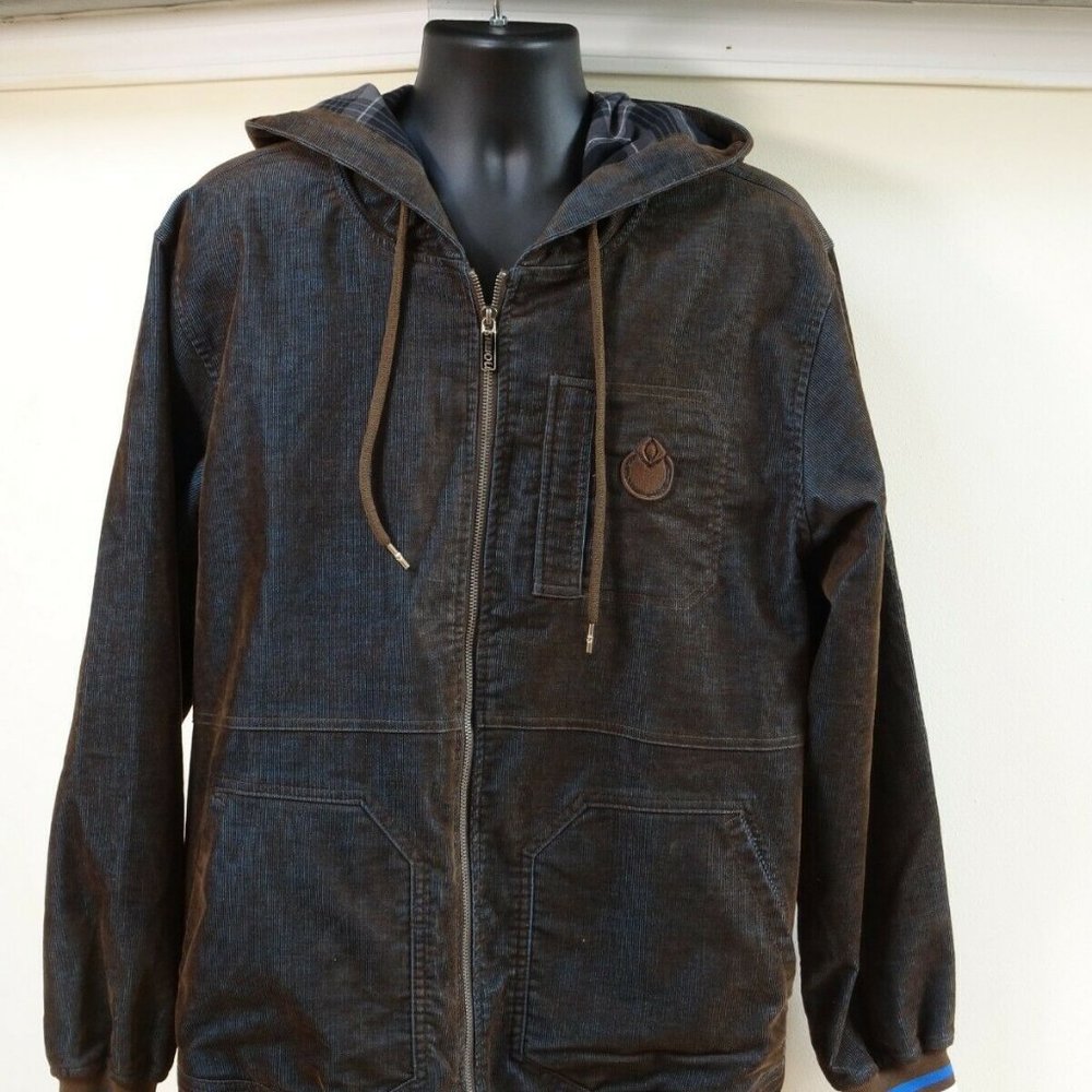 Nomis Shimmer Hoodie Sweatshirt Full Zip Jacket Size Large